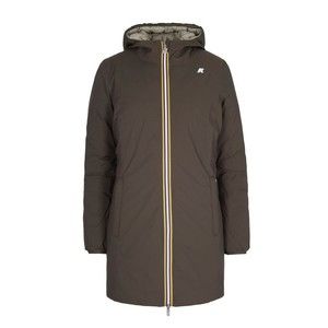 K-Way Black Olive/Green Oak Denise St Thermo Double Jacket - NWT